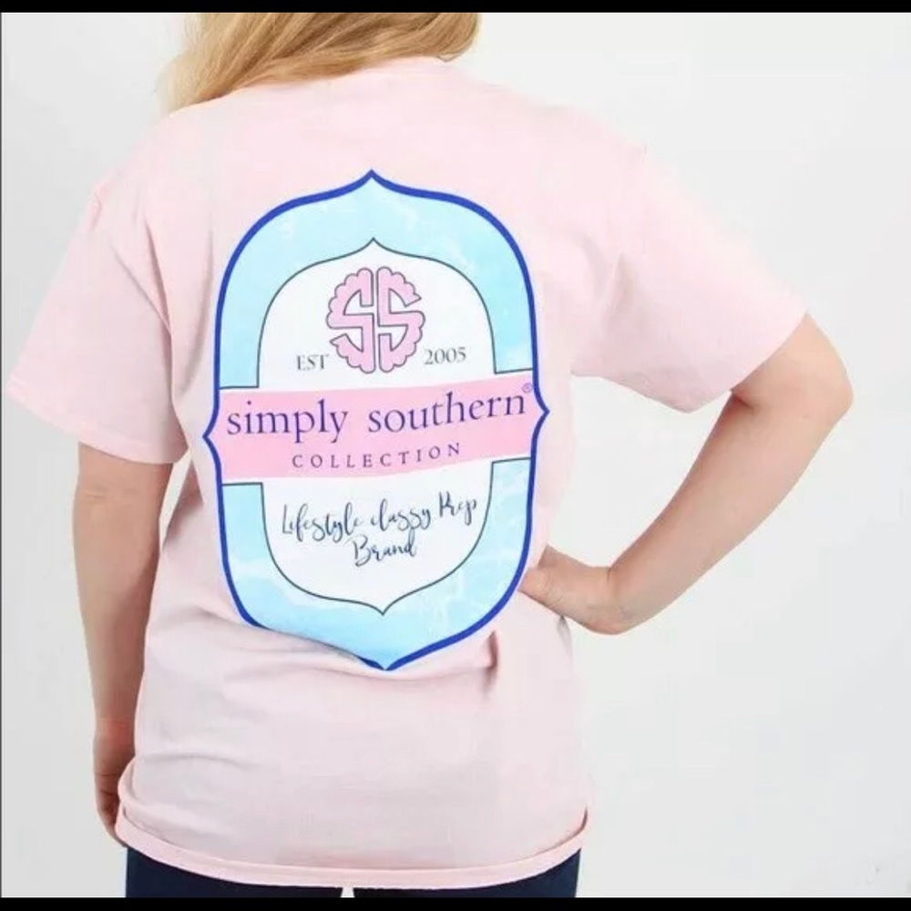 NWT SIMPLY SOUTHERN PINK EMBLEM LIFESTYLE CLASSY